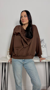 Sudadera Lazo Marrón